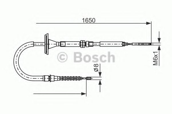 BOSCH 1 987 477 482 Cable, parking brake
